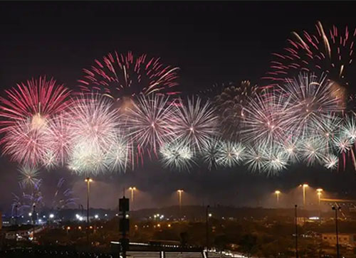 霍城县焰火晚会